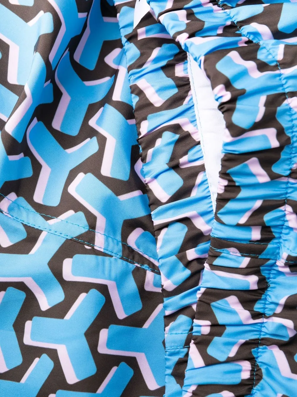 yes i am Zwembroek met print Blauw