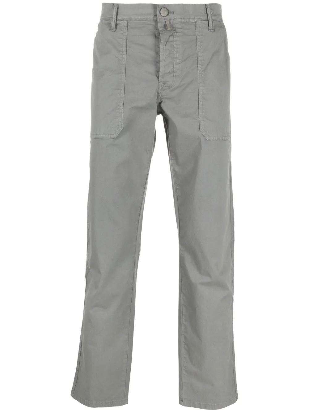 

Incotex pantalones rectos de tiro medio - Gris