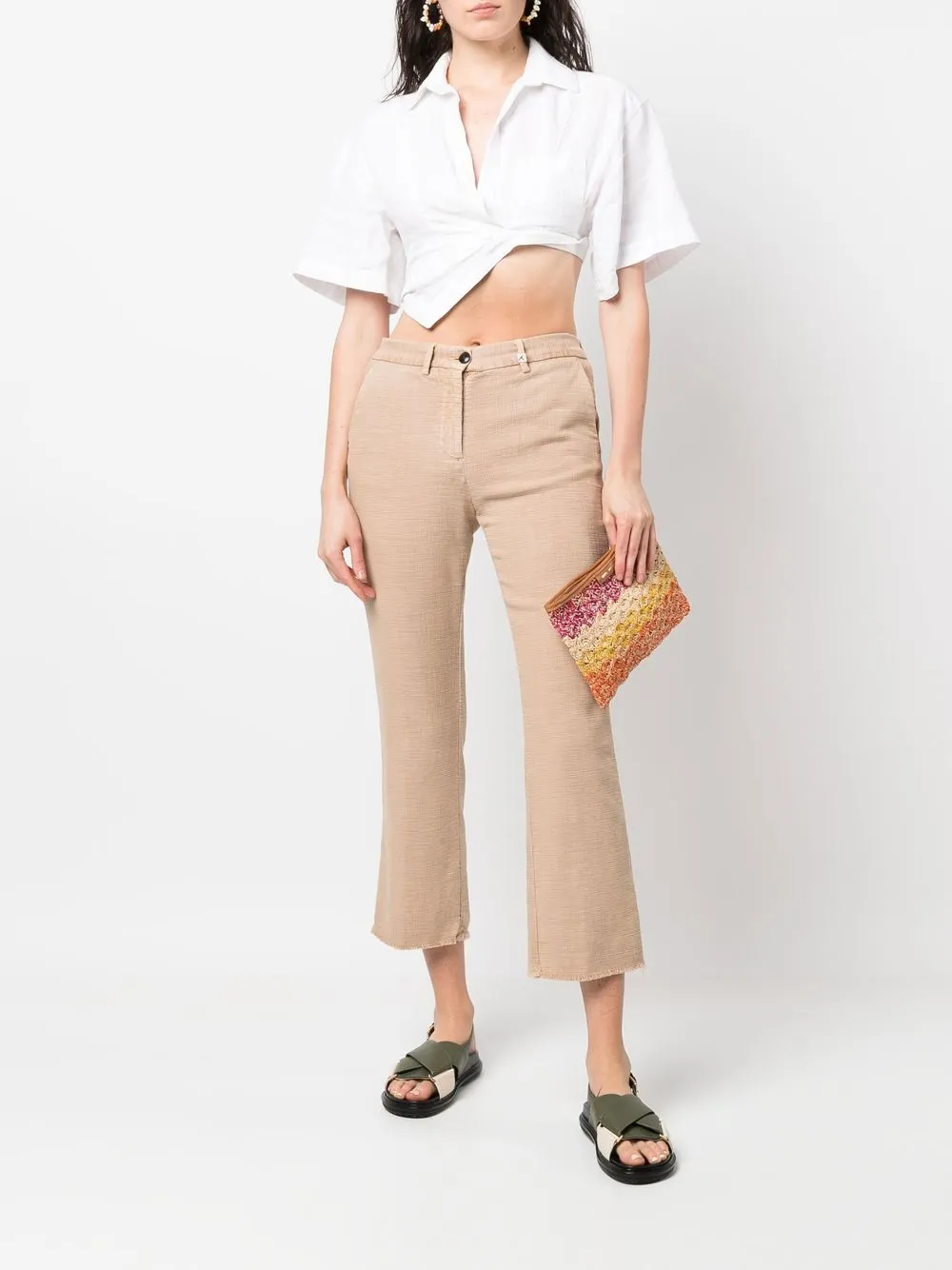 Myths Cropped broek - Beige