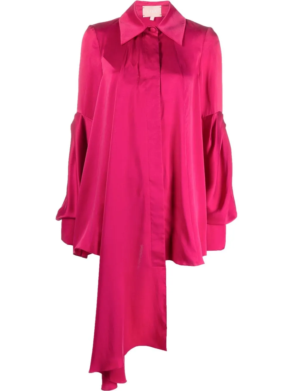 

LIYA camisa asimétrica con hombros caídos - Rosado