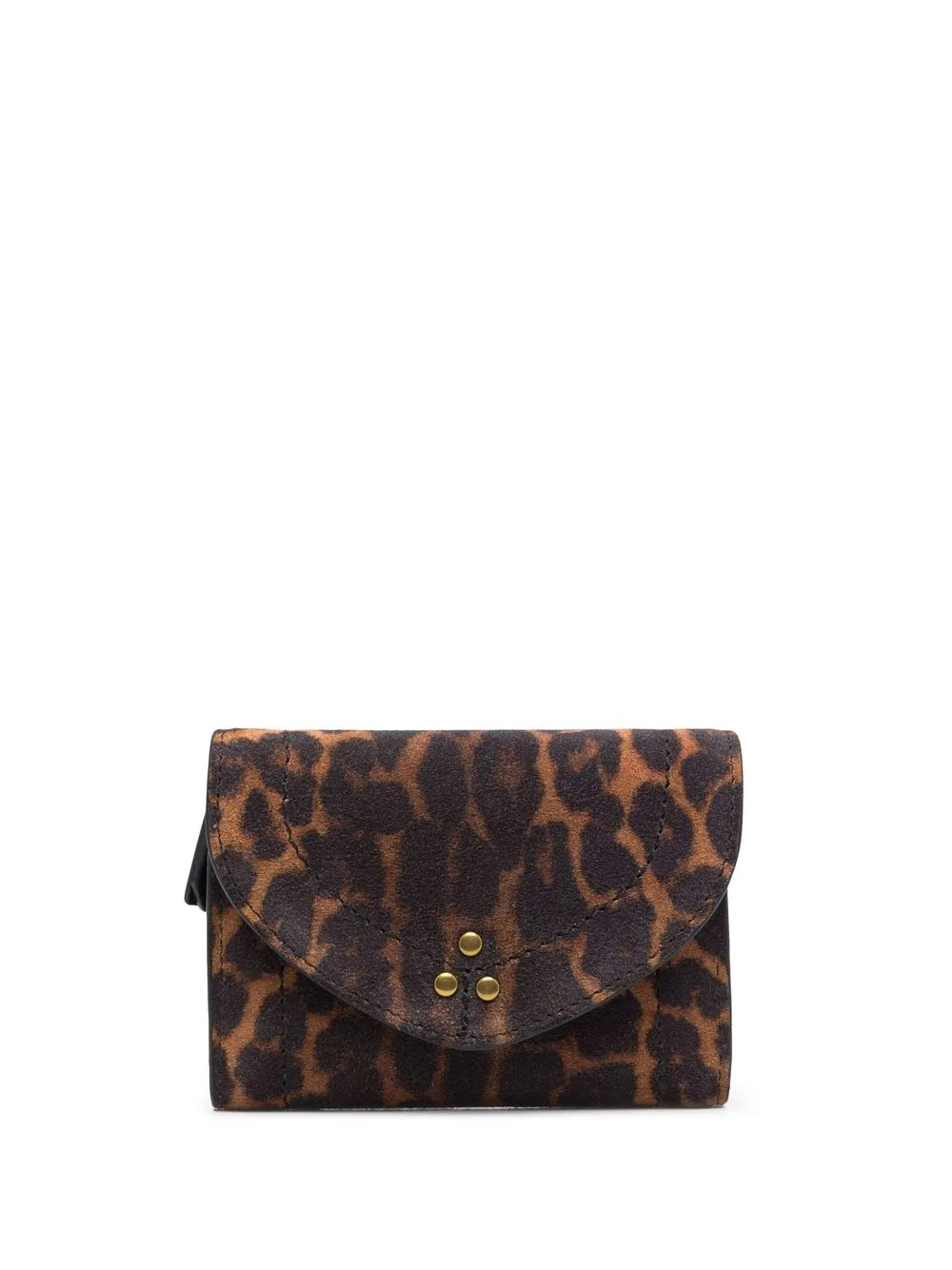 

Jérôme Dreyfuss cartera Helmut con estampado de leopardo - Marrón