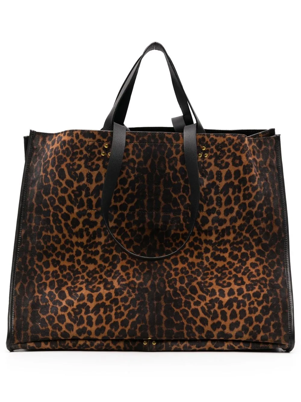 

Jérôme Dreyfuss tote con estampado de leopardo - Marrón