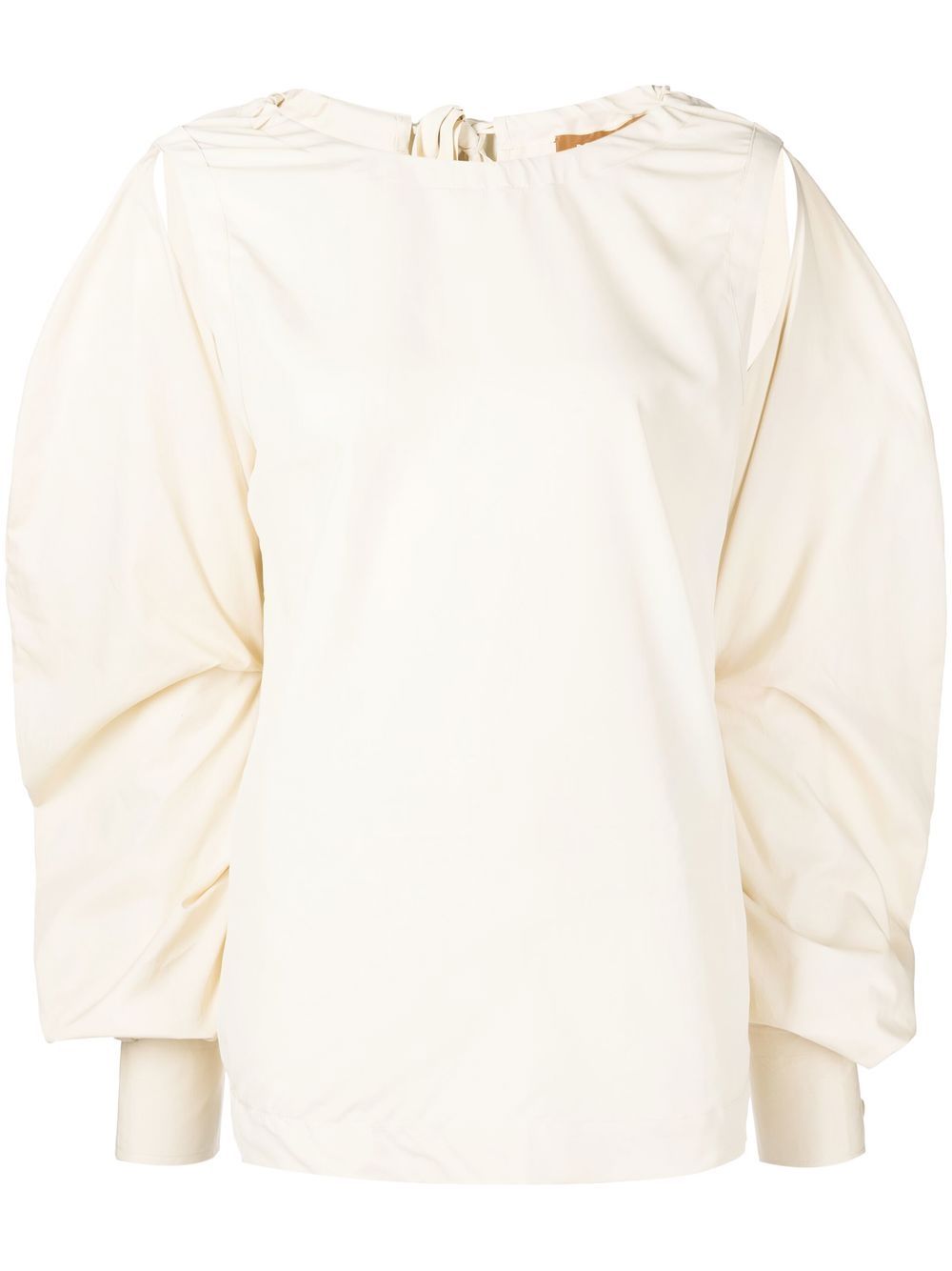 Stevie cut-out puffer blouse