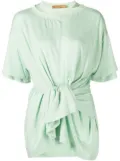 Rejina Pyo Nala tie-front T-shirt - Green
