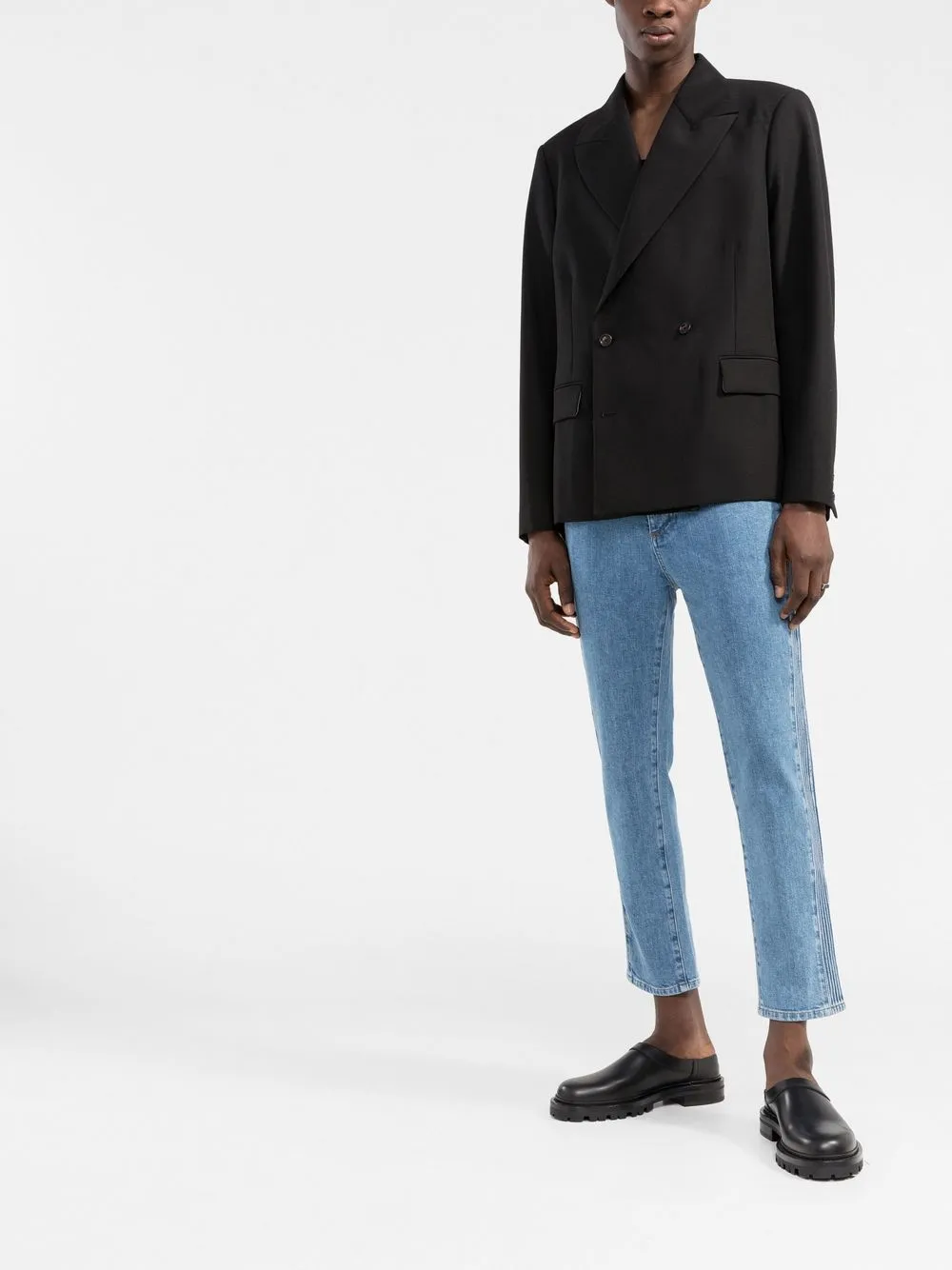 Balmain Jeans met logo-reliëf - Blauw