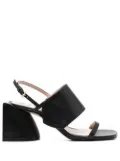 Nº21 wide-strap 75mm sandals - Black