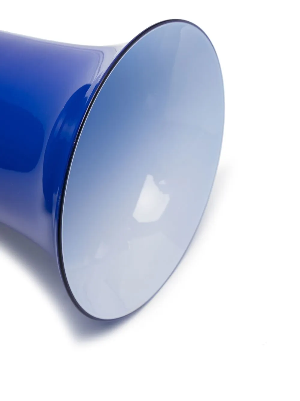  Venini Satin Vase Aus Glas   Blau 