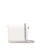 Maison Margiela four-stitch leather chain wallet - White