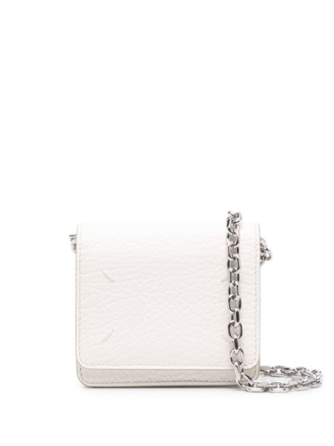 Maison Margiela four-stitch leather chain wallet Women