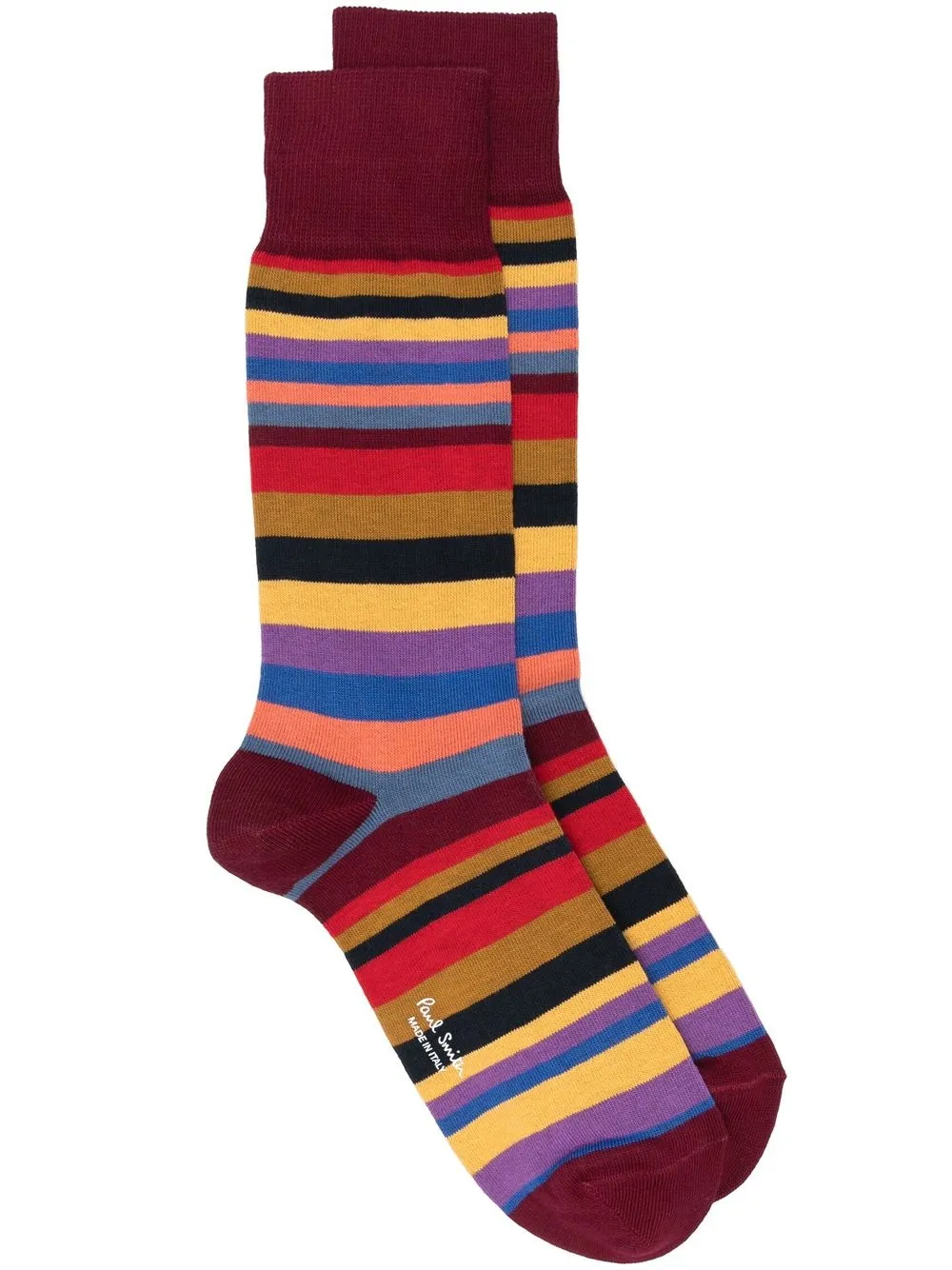 

Paul Smith calcetines a rayas con logo - Rojo