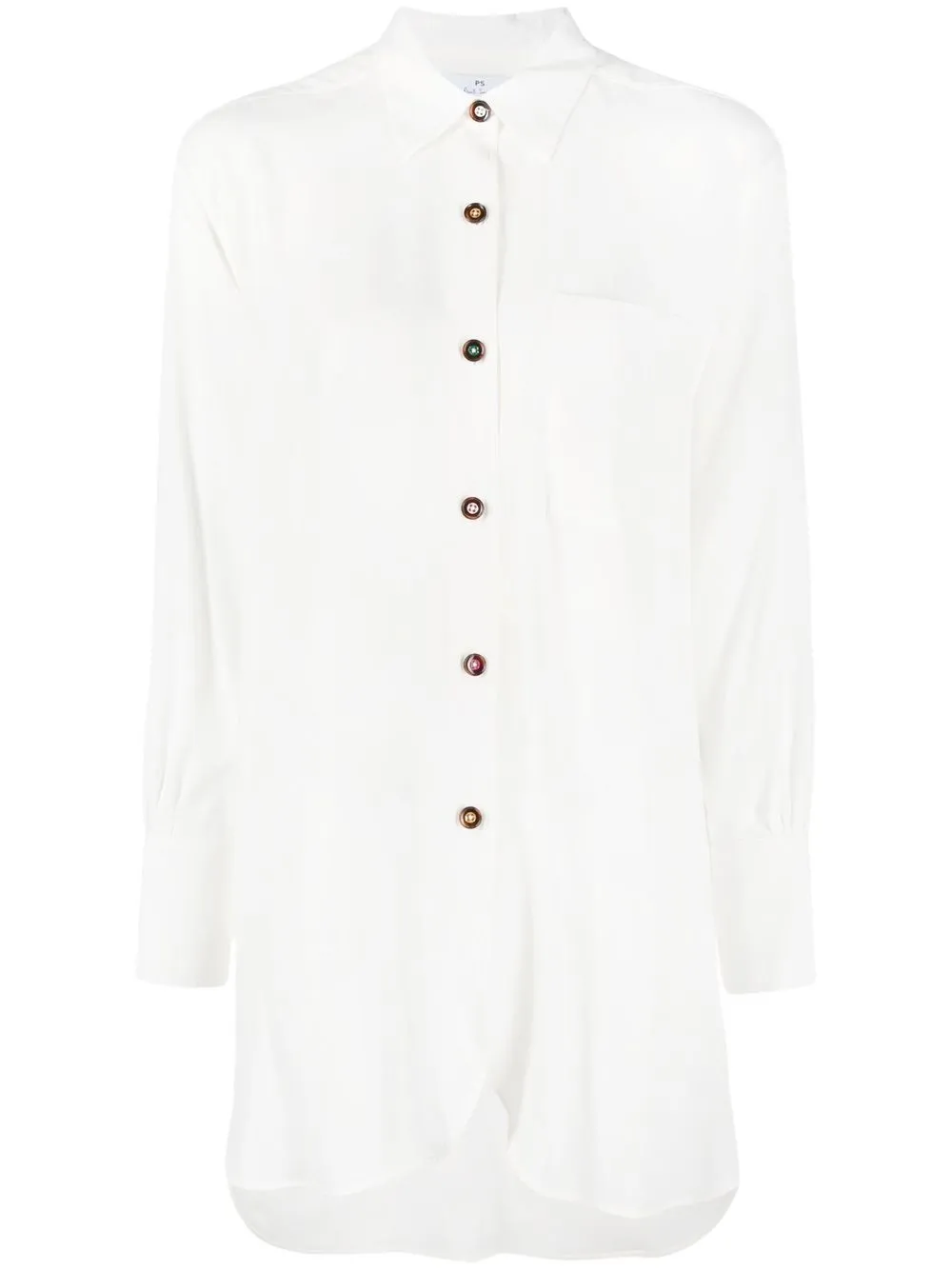 

PS Paul Smith draped long shirt - White