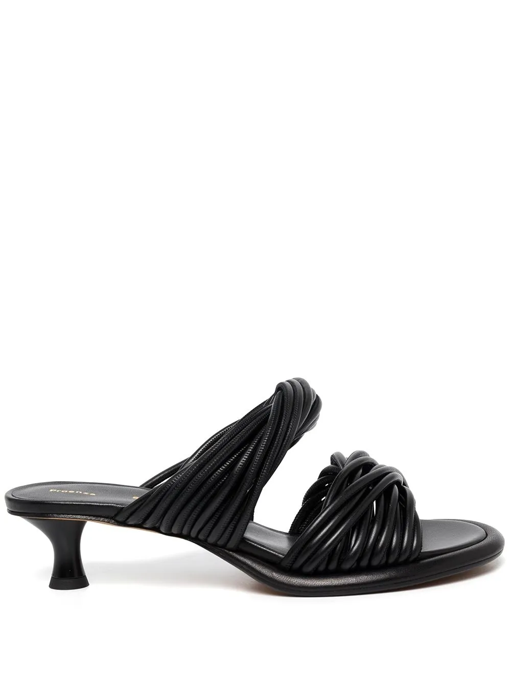 

Proenza Schouler mules Pipe con tiras cruzadas - Negro