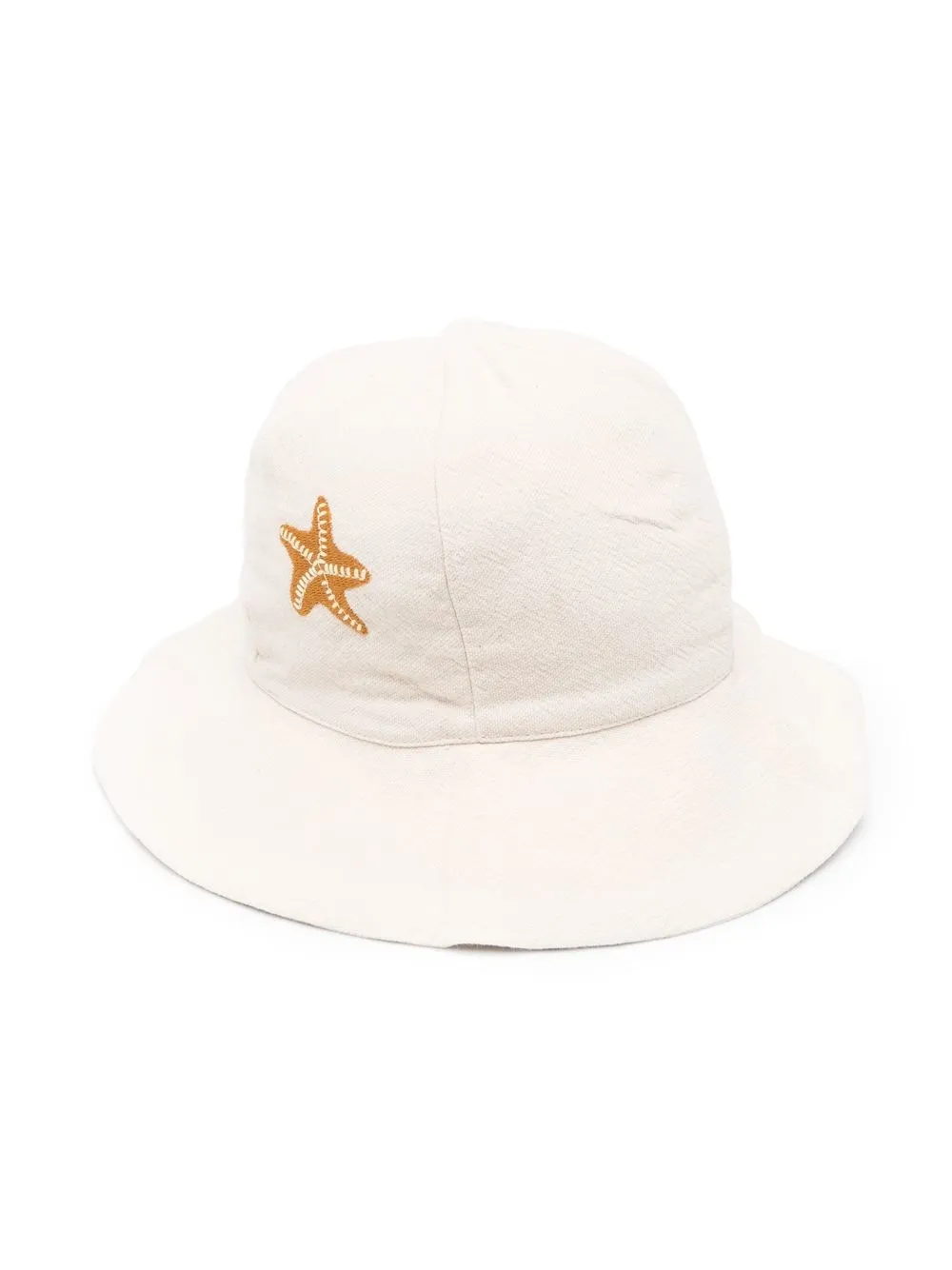 

Donsje starfish embroidered organic cotton hat - Neutrals