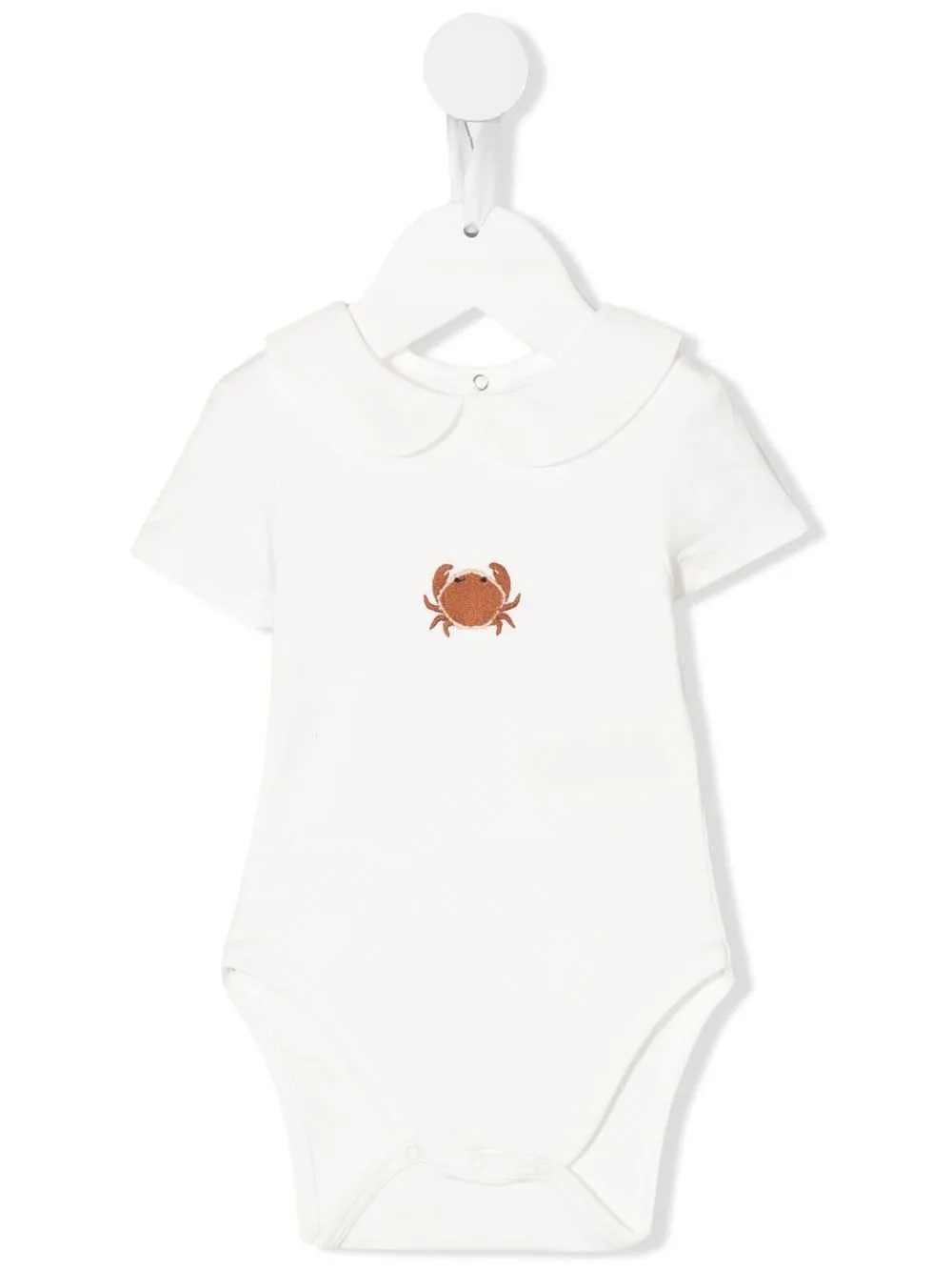 

Donsje embroidered crab bodysuit - White