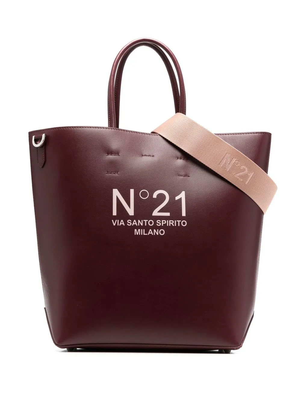 

Nº21 tote con logo estampado - Rojo