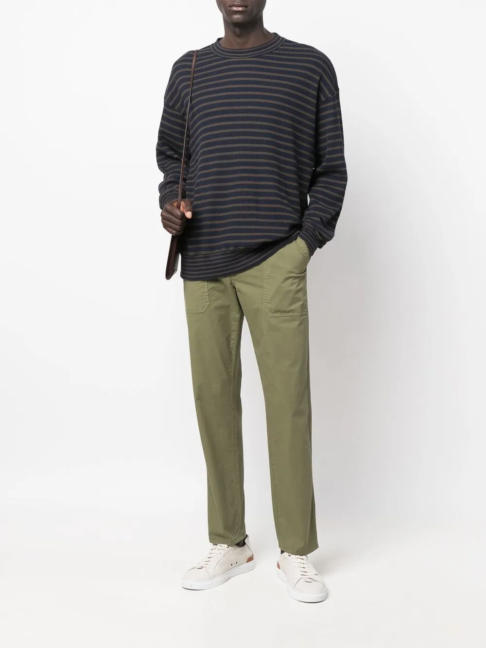 Incotex Straight broek - Groen