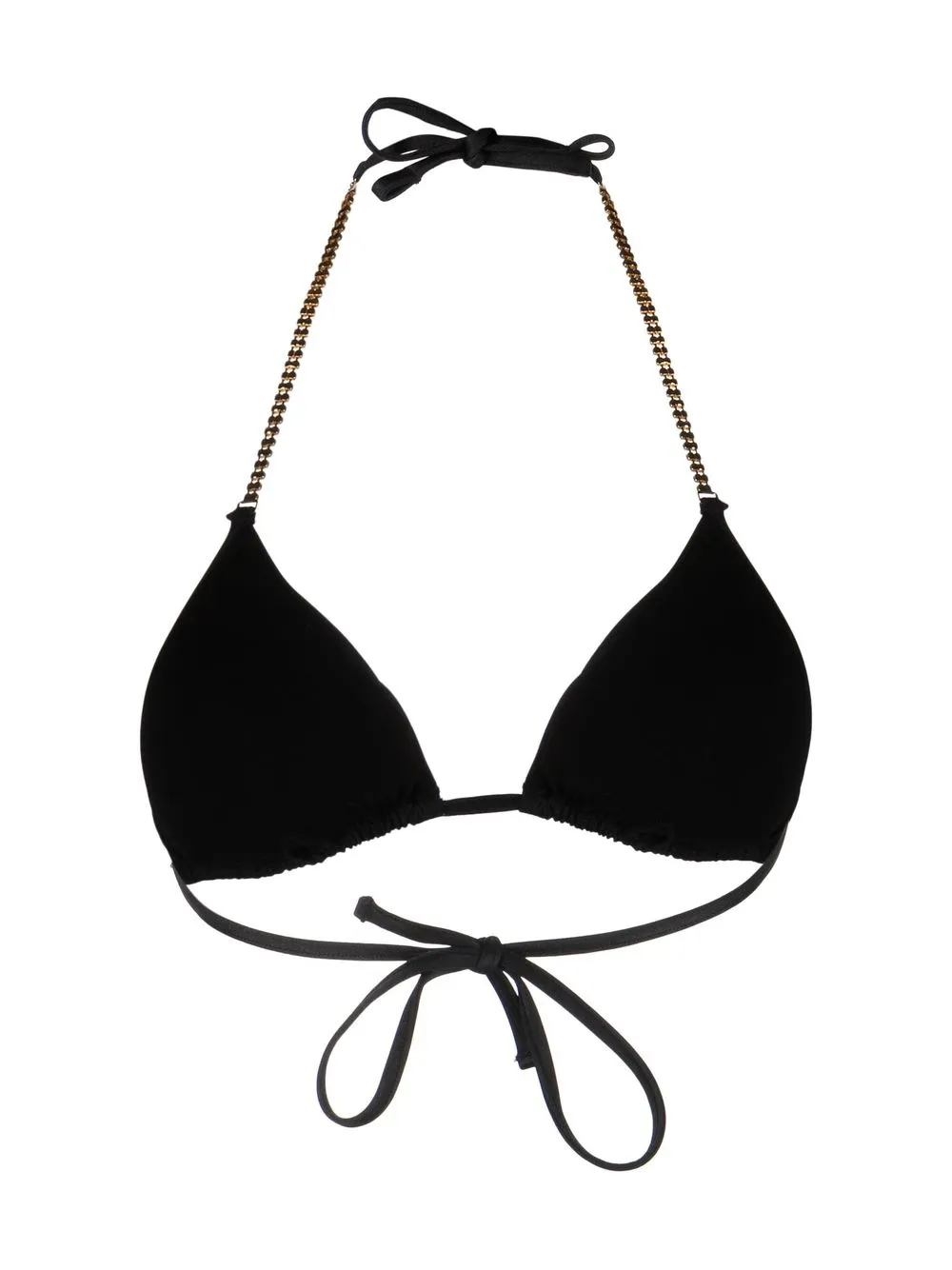  Chiara Ferragni Crystal-embellished Halteneck Bikini Top - Black 