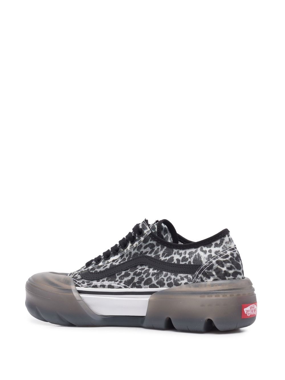 Womens vans old on sale skool leopard trainers