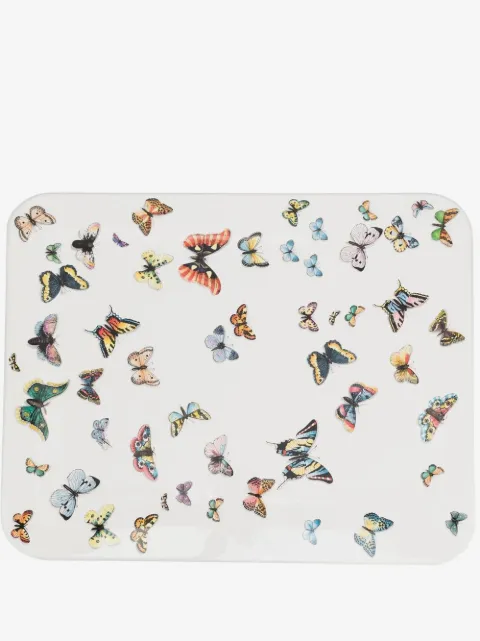 Fornasetti Butterfly-print wood tray