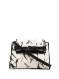 Suzusan tie-dye cross body bag - White