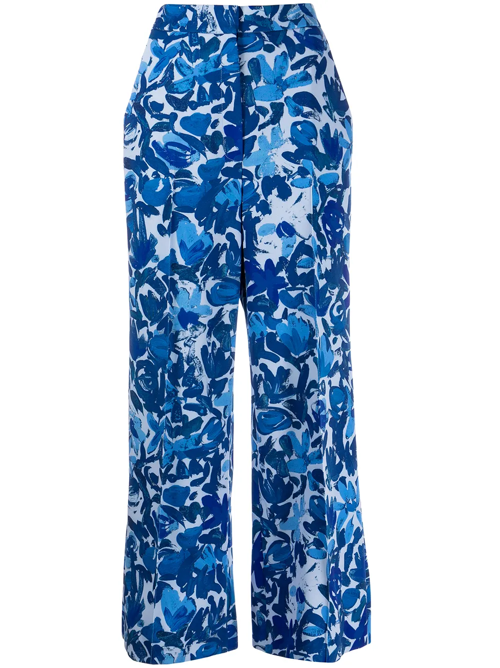 

Lela Rose pantalones rectos con estampado abstracto - Azul