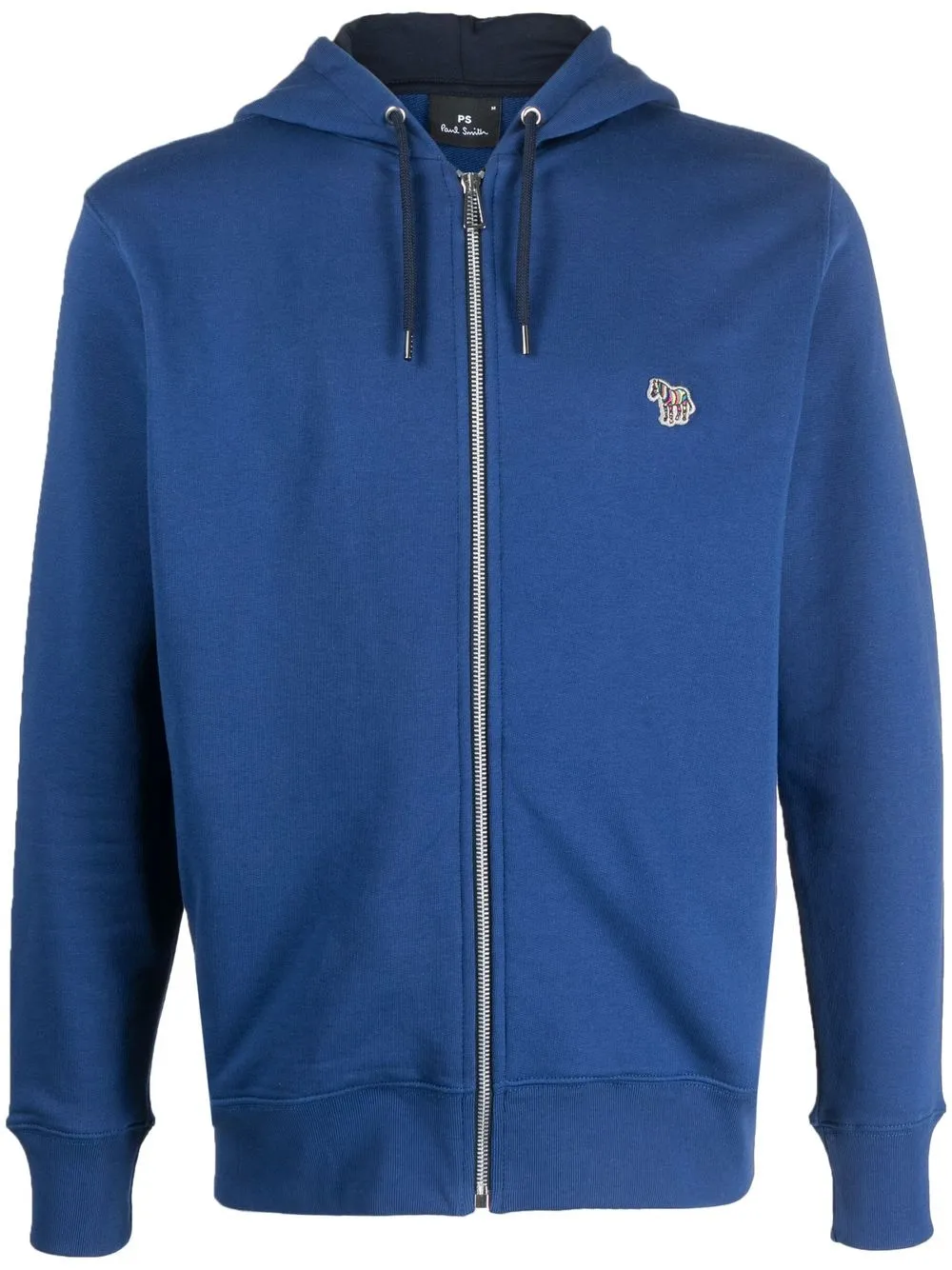 

PS Paul Smith hoodie con cierre y parche del logo - Azul