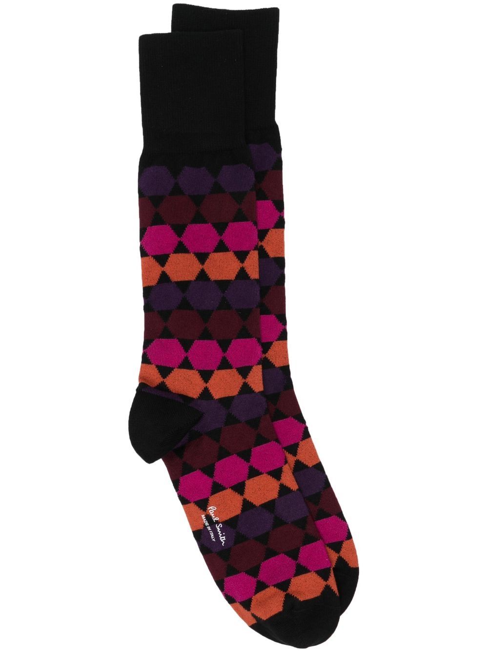 

Paul Smith calcetines con estampado gráfico - Morado