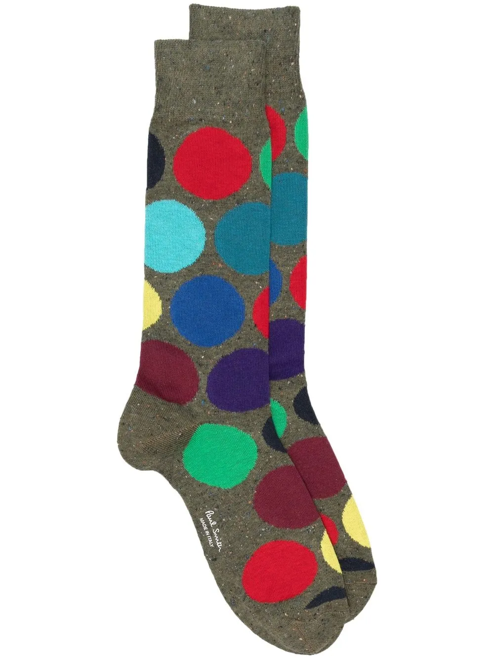 

Paul Smith calcetines con motivo de lunares - Verde