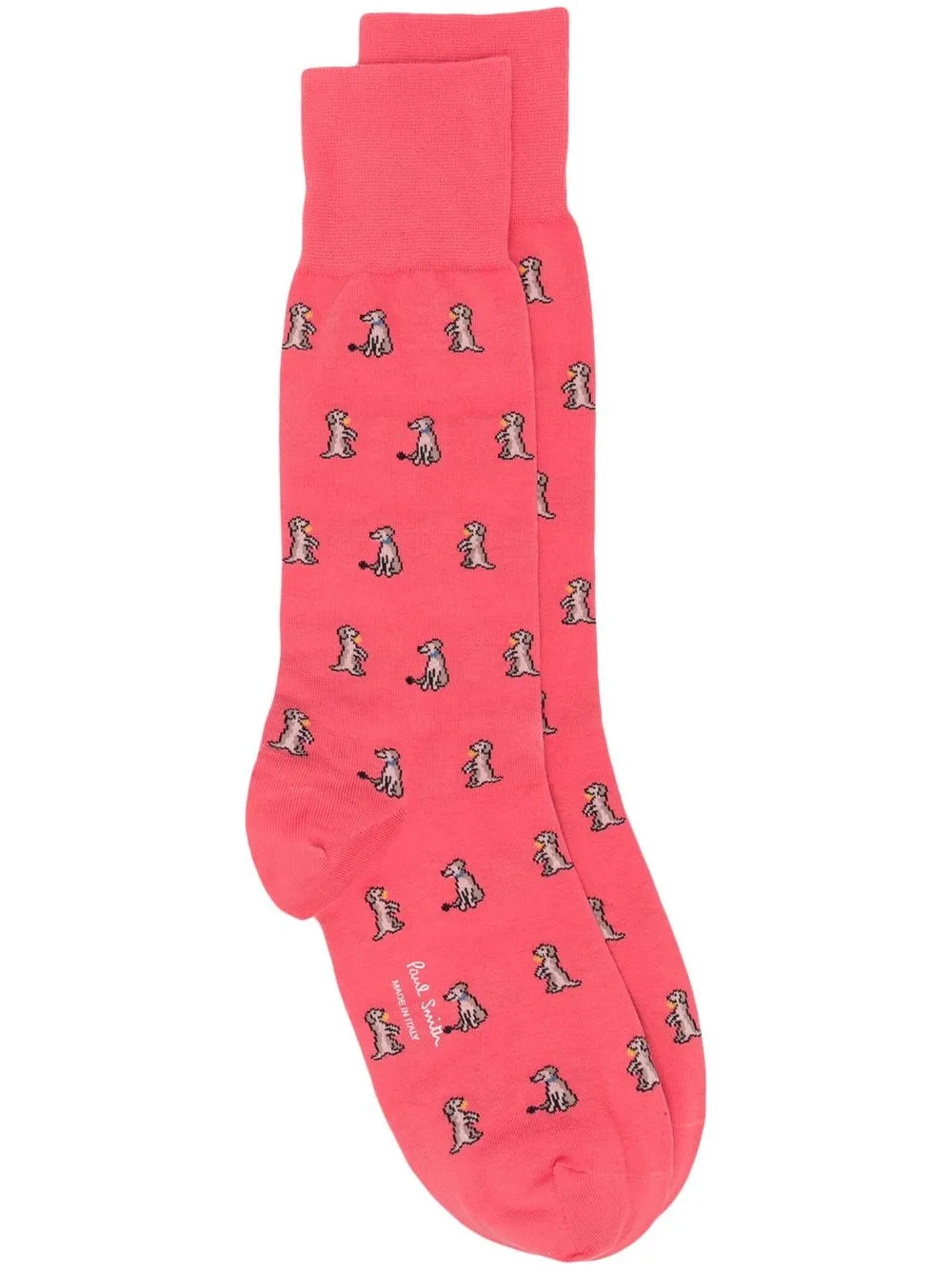

Paul Smith calcetines con perro estampado - Rojo