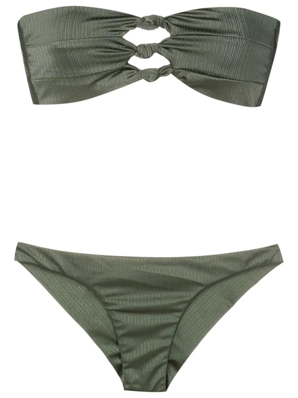 

Brigitte bikini con detalle de nudo - Verde