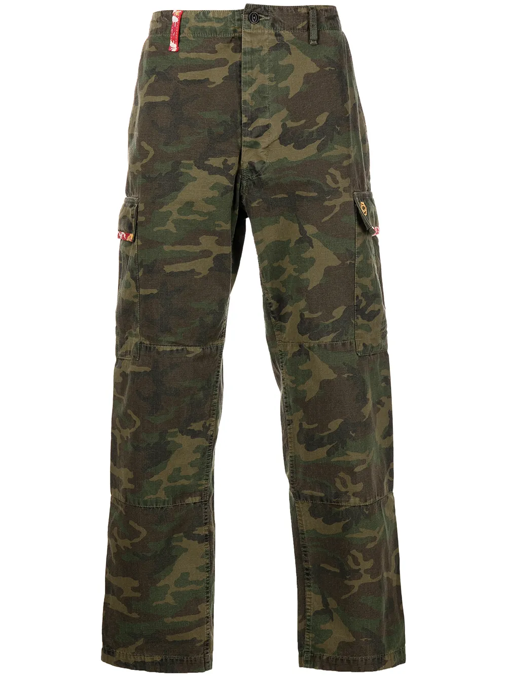 

PRESIDENT'S pantalones cargo con estampado militar - Gris