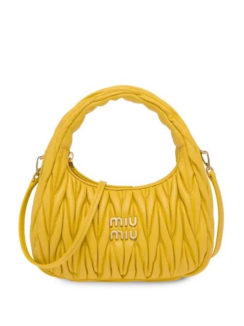 Mini sac porté épaule Wander matelassé - Miu Miu - Modalova