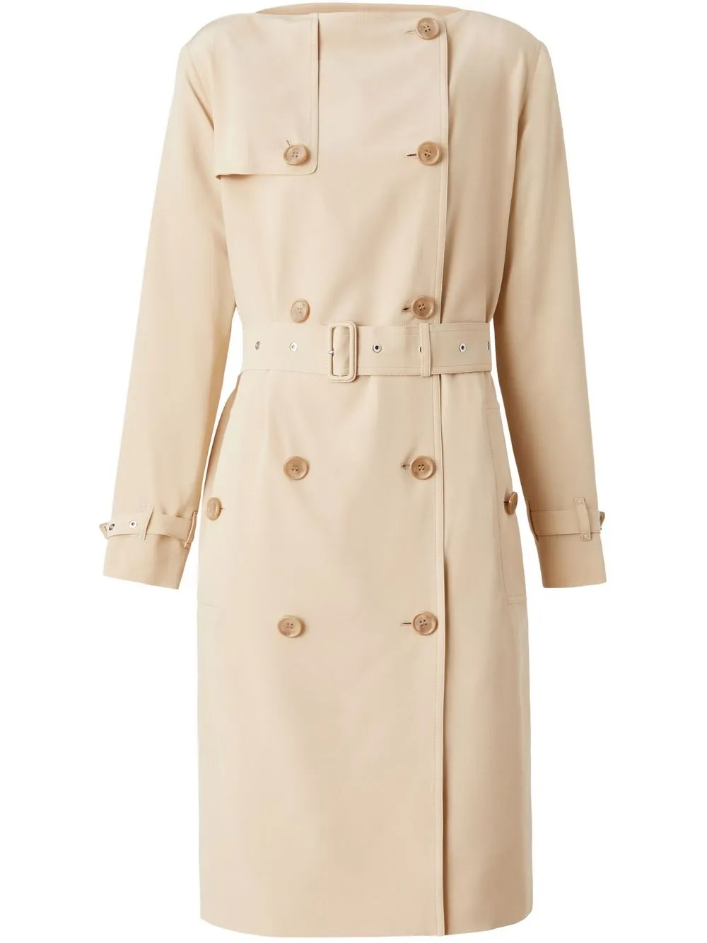 

Burberry boat-neck trench dress - Neutrals