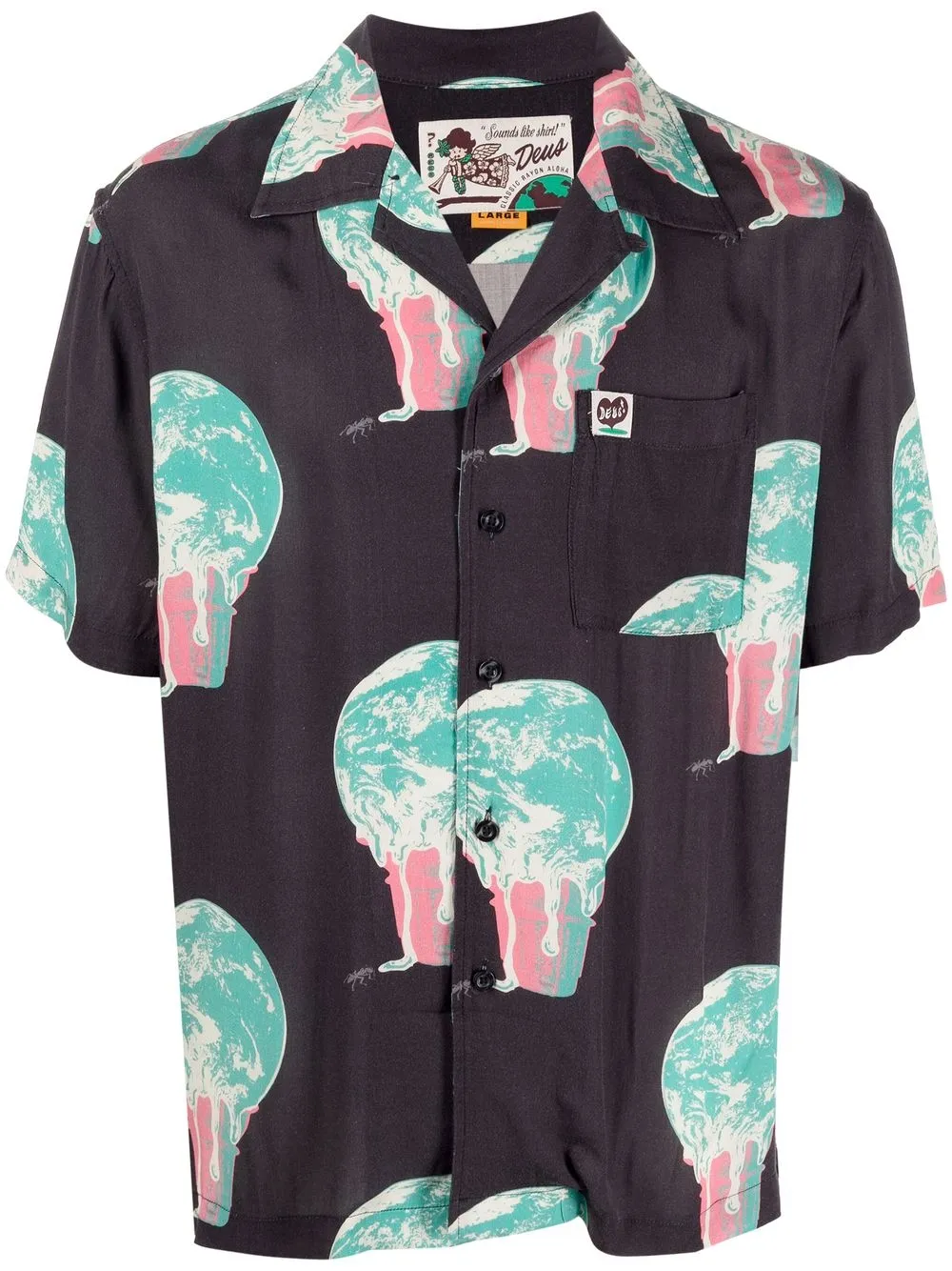 

Deus Ex Machina camisa con estampado gráfico - Negro