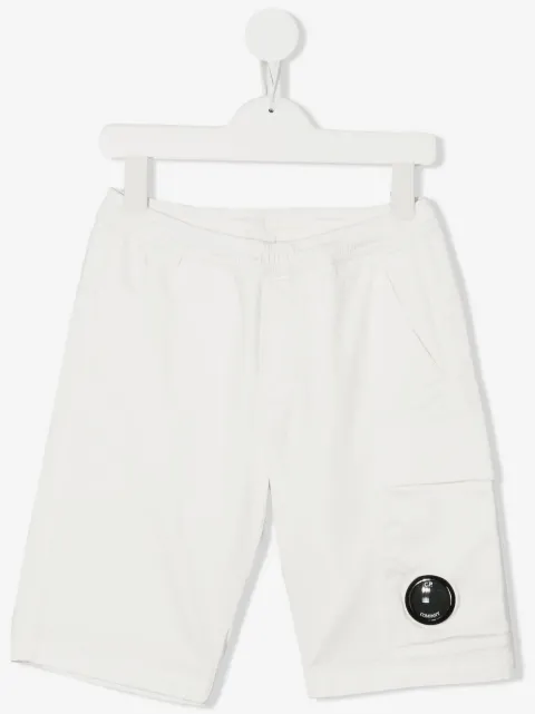 C.P. Company Kids shorts deportivos con parche del logo