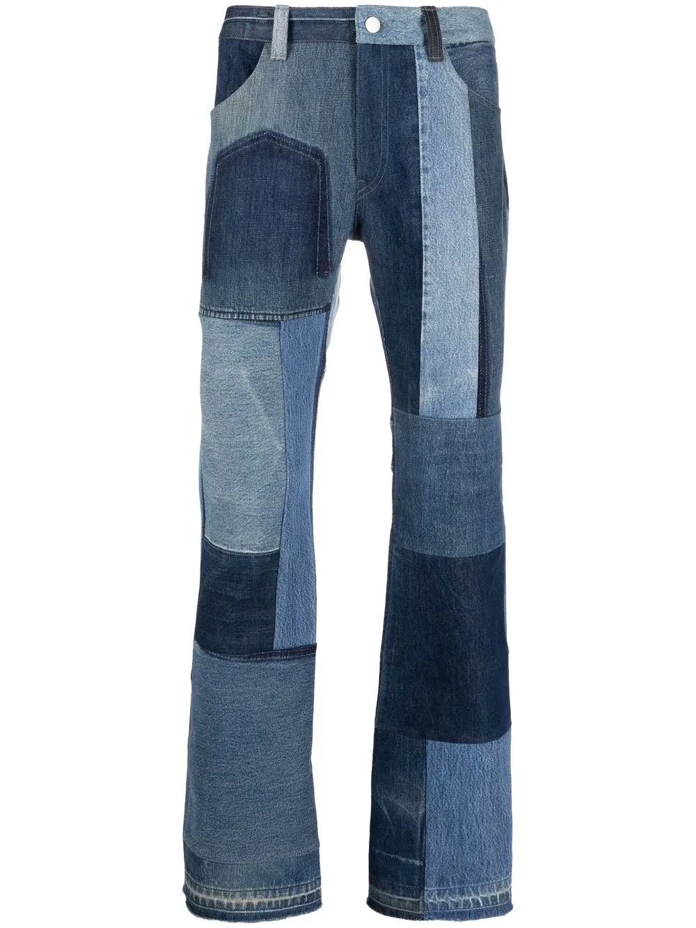 

Children Of The Discordance jeans rectos con diseño patchwork - Azul