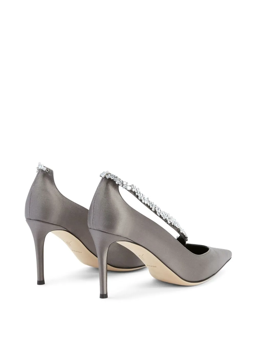  Giuseppe Zanotti Filipa Crystal-embellished Pumps - Grey 