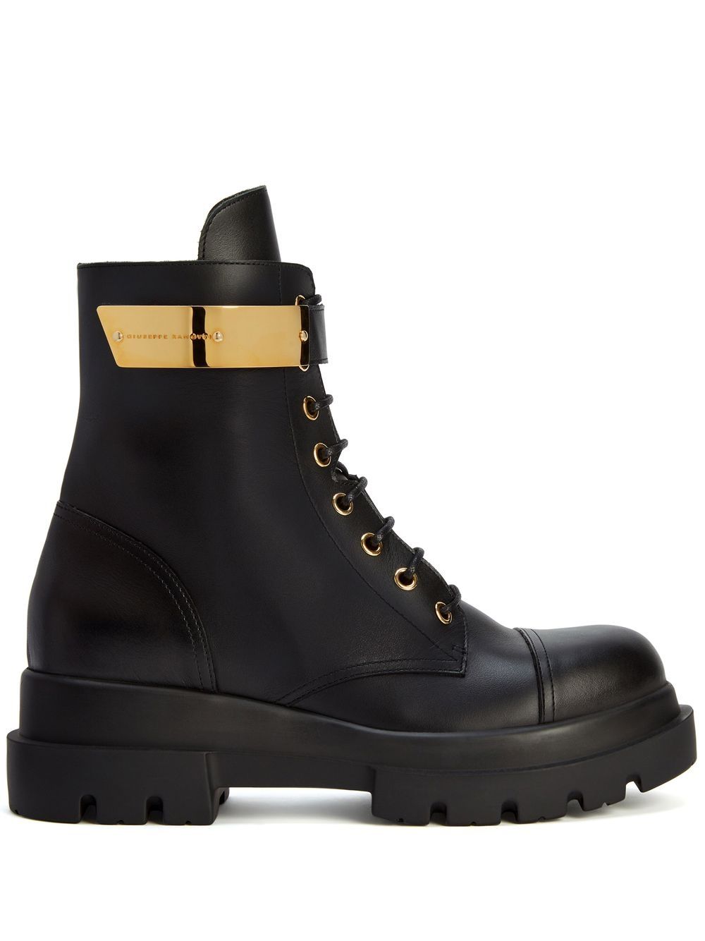 Shop Giuseppe Zanotti Alexa Leather Ankle Boots In Black