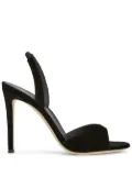 Giuseppe Zanotti Lilibeth velvet sling-back sandals - Black
