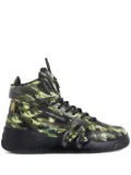 Giuseppe Zanotti Talon camouflage high-top sneakers - Green