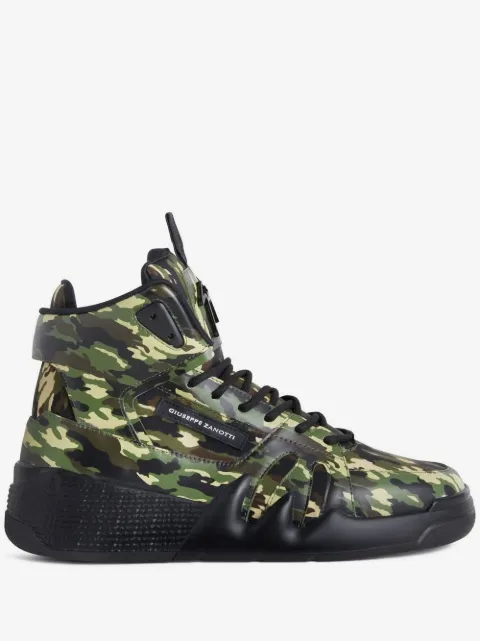 Giuseppe Zanotti Talon camouflage high-top sneakers