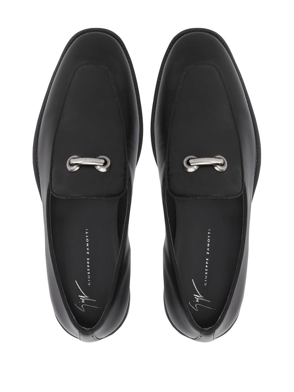 Shop Giuseppe Zanotti Archibald Buckle-detail Loafers In Black