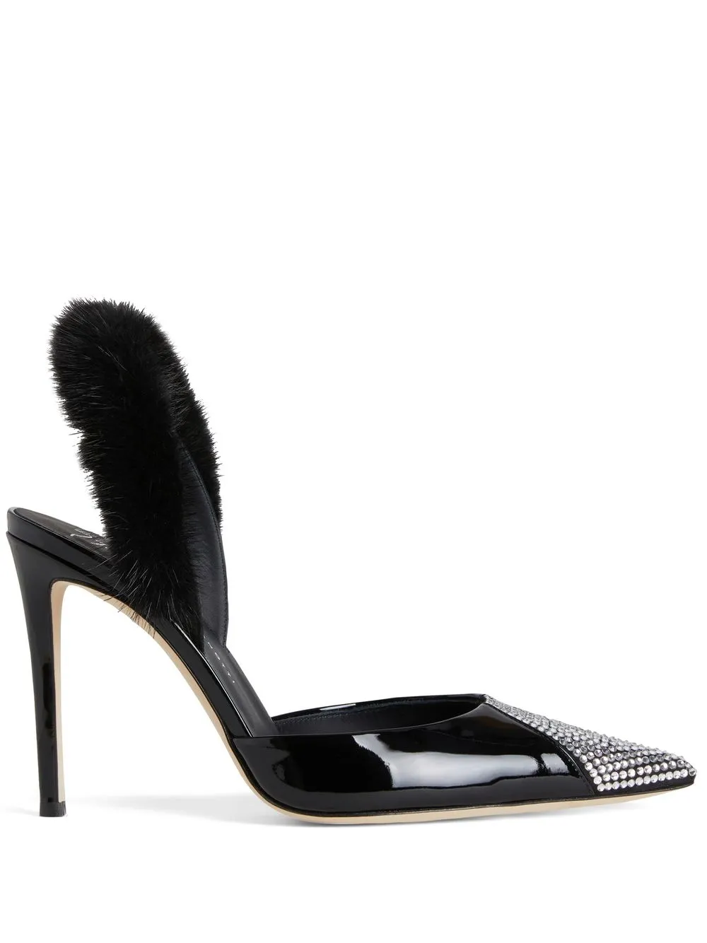 

Giuseppe Zanotti zapatillas Henriette Strass con apliques - Negro