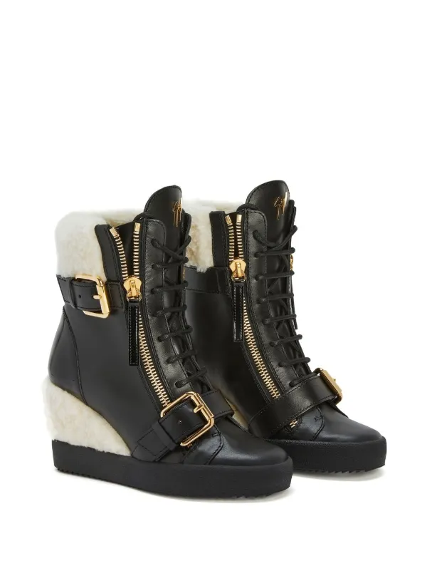 Fendi wedge boots sale