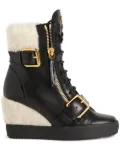 Giuseppe Zanotti Aitana 75mm wedge boots - Black