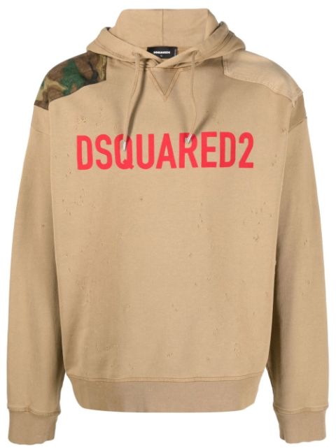 DSQUARED2 logo-print hoodie Men