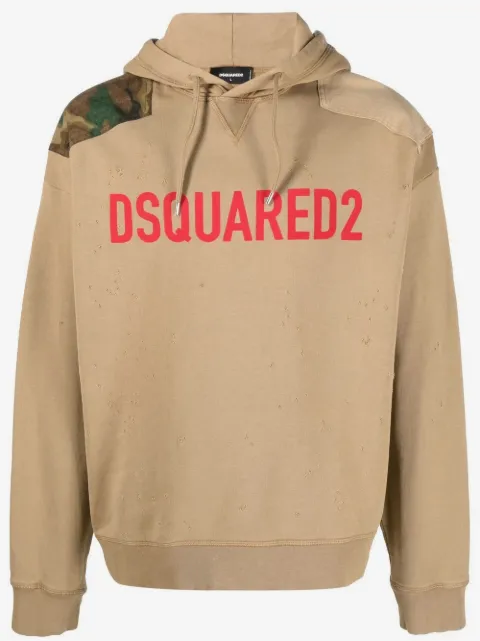 DSQUARED2 logo-print hoodie