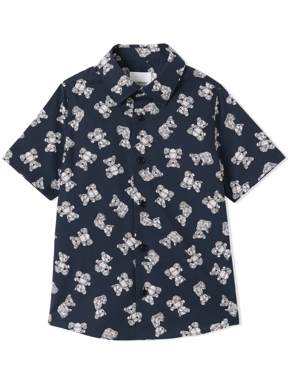 

Burberry Kids camisa con estampado Thomas Bear - Azul