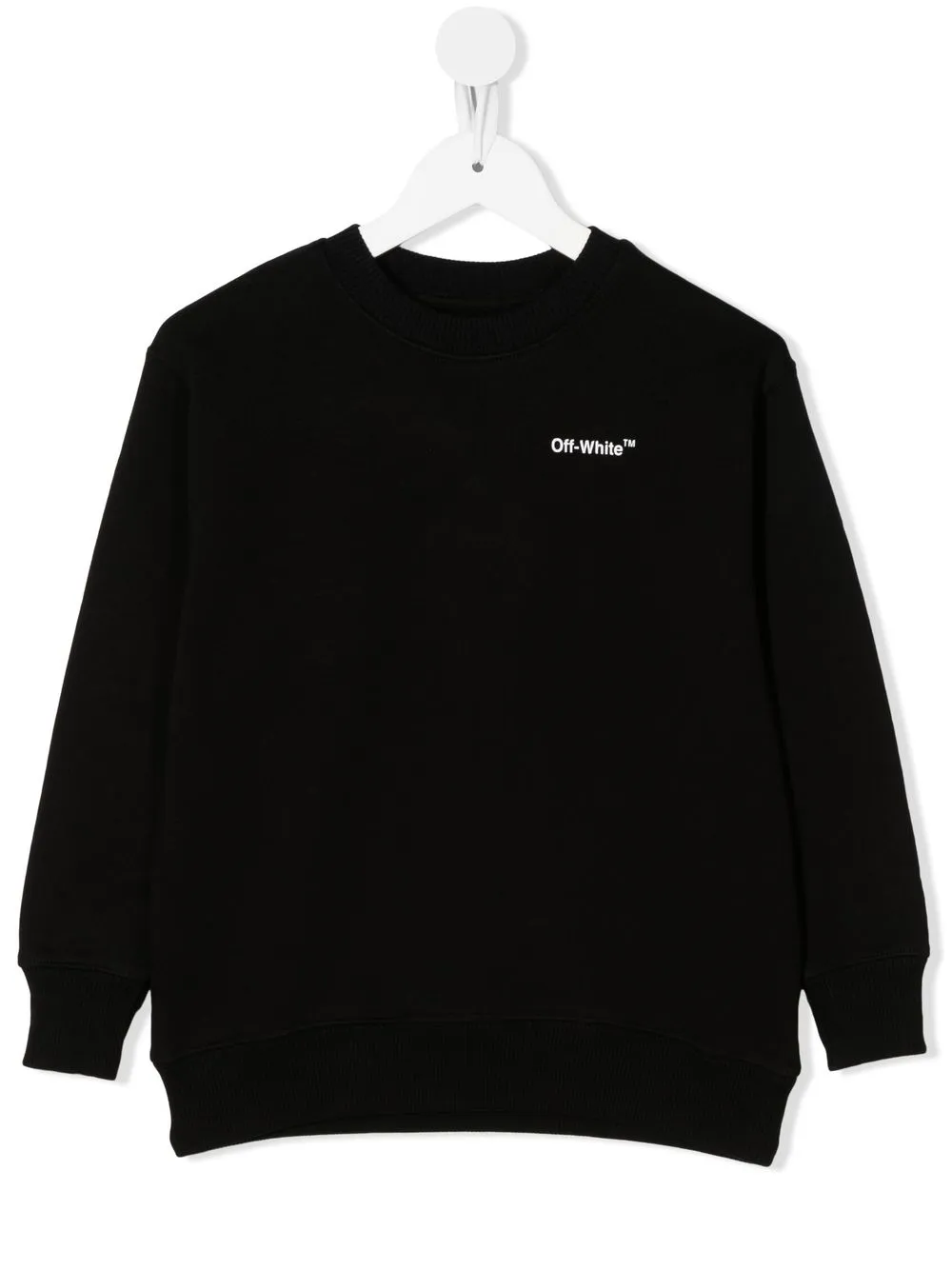 

Off-White Kids logo-print crew-neck sweatshirt - Black