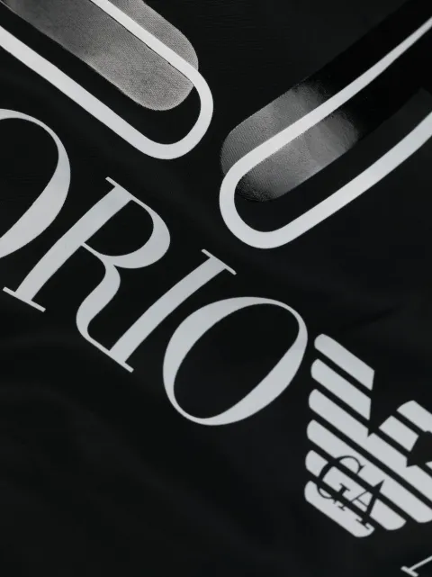 ea7 emporio armani logo-print swimming shorts